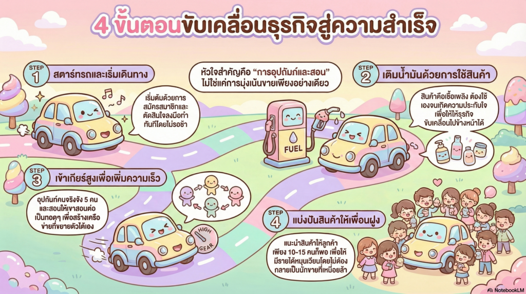4 ขั้นตอนธุรกิจสู่ความสำเร็จ
