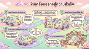 4 ขั้นตอนธุรกิจสู่ความสำเร็จ