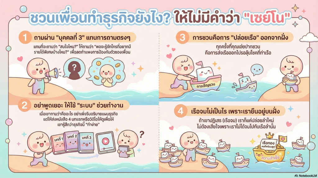 เทคนิคชวนเพื่อนทำธุรกิจไม่ให้ถูกปฏิเสธ