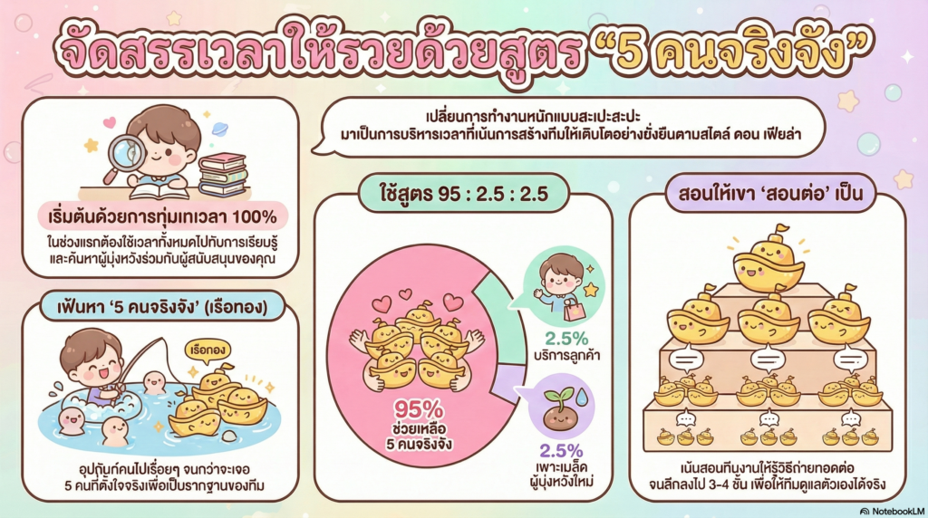 จัดสรรเวลาให้รวยด้วยการสร้างทีม 5 คนจริงจัง